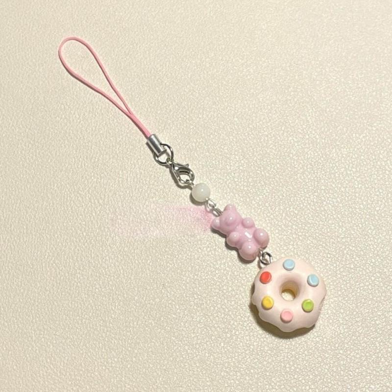 Trendy Core Bag Decoration Lovely Fruit Pendant Keychain Phone Chain Accessory