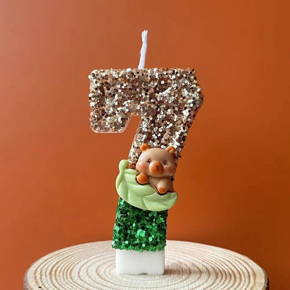 Dinosaur Number Birthday Candles 0 9 Set for Kids Cake Decorating Baking Supplies Party Accessories