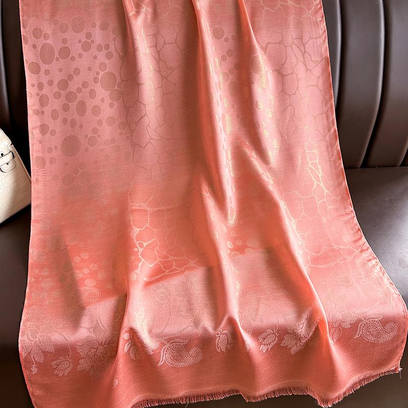 Luxury Brand Muslim Bohemia Long Pashmina Hijab Scarf Cashmere Shawl for Women Foulard Soft Turban Jacquard Bandana Headband