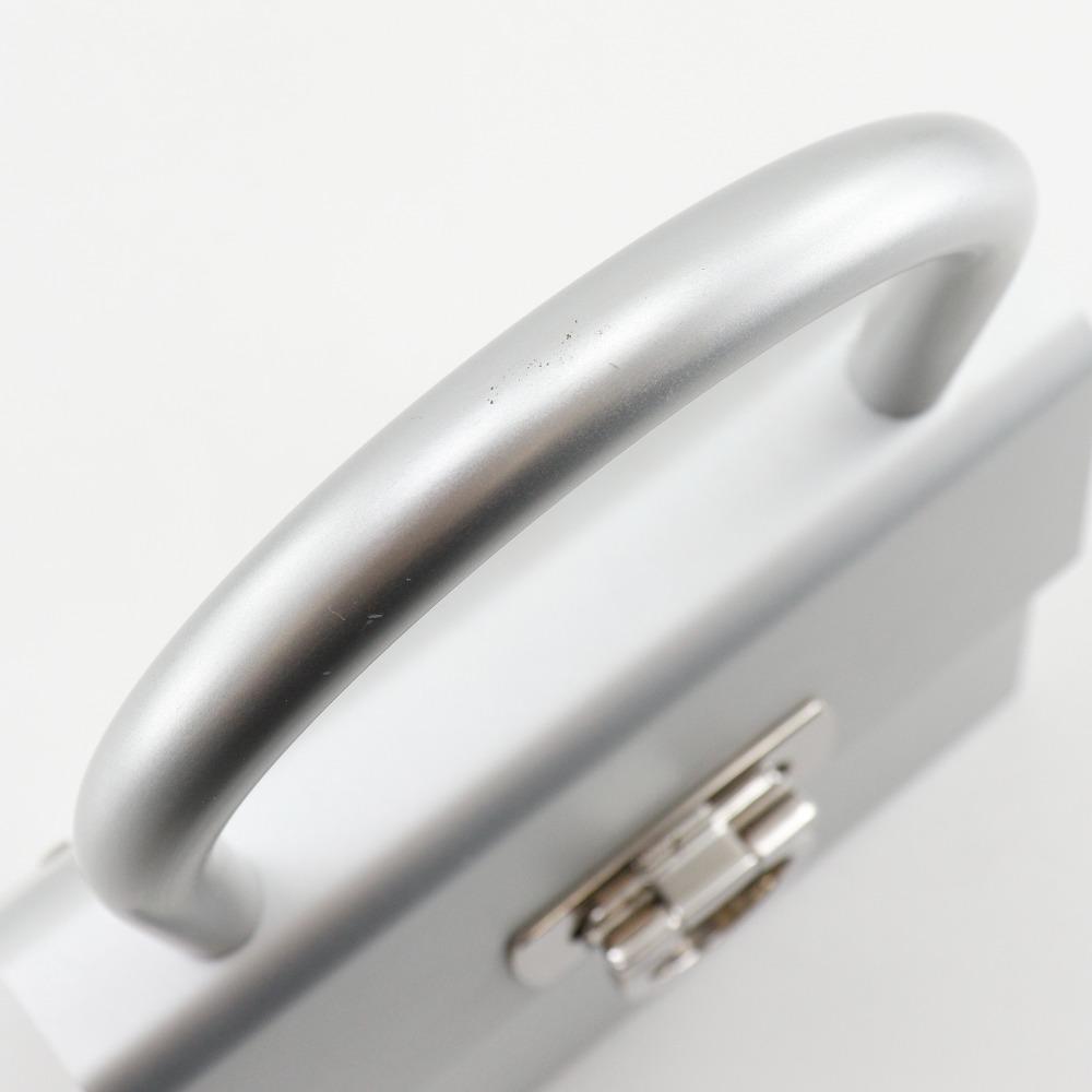 Salvatore Ferragamo Gancini Handbag AU21-6716 One handle Silver Aluminum Women Used