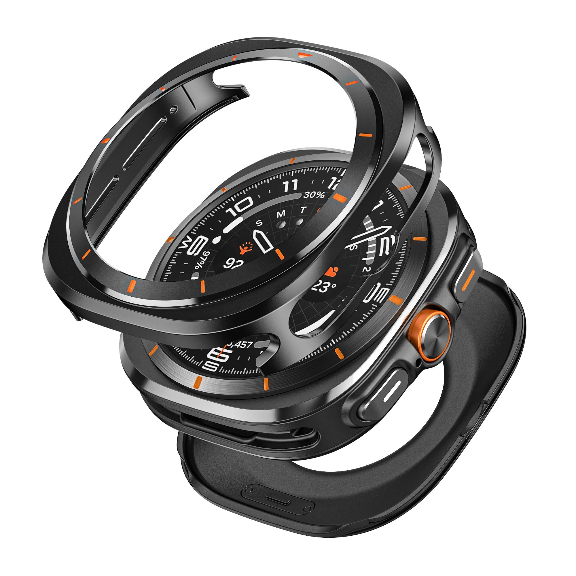

Роскошный Алюминиевый Чехол Для Samsung Galaxy Ultra Watch 47мм Металлическая Крышка Защитное Стекло для samsung galaxy 7 ultra 47 Аксессуары Galaxy Ultra 47mm
