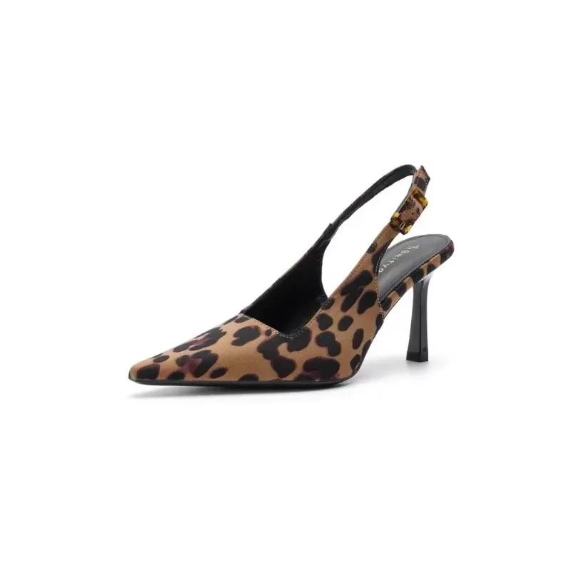 Fashion Pointed Stiletto Heels Women Pumps Patent Leather Summer Designer Mule Sandals Elegant Sexy Office High Heels Women Shoes