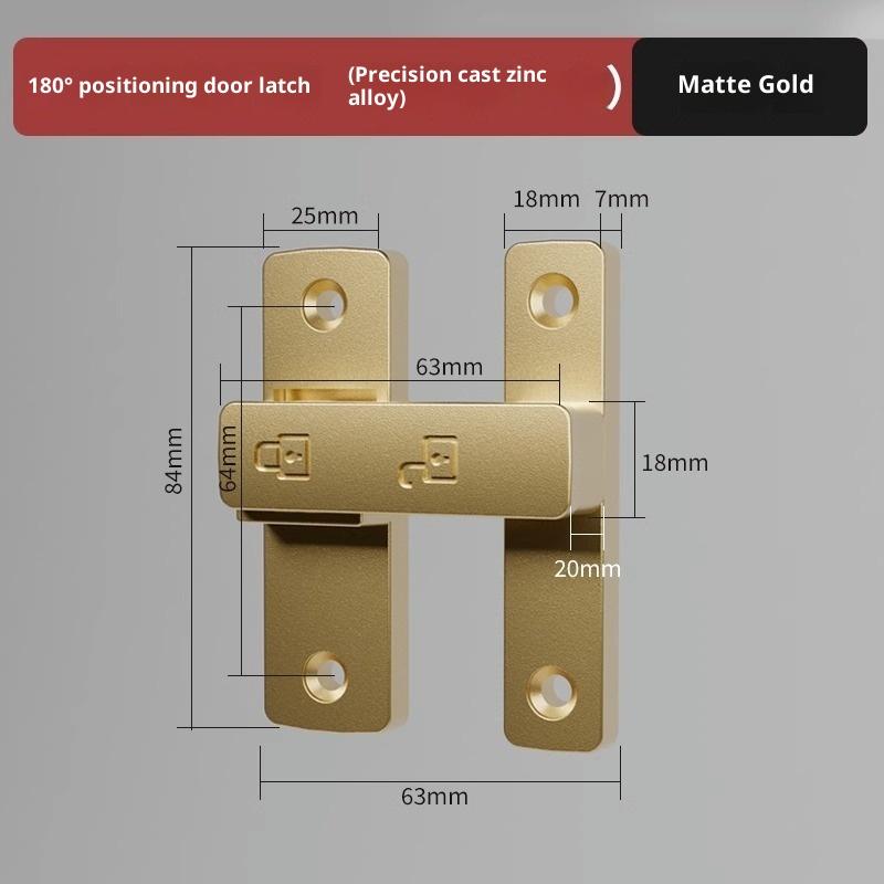 Riegel Riegel Innentür Nicht-Stanz Türschloss Badezimmer Schiebetür Schnalle Schiebetür Schnapper Altmodisch Aufputz Zimmertür