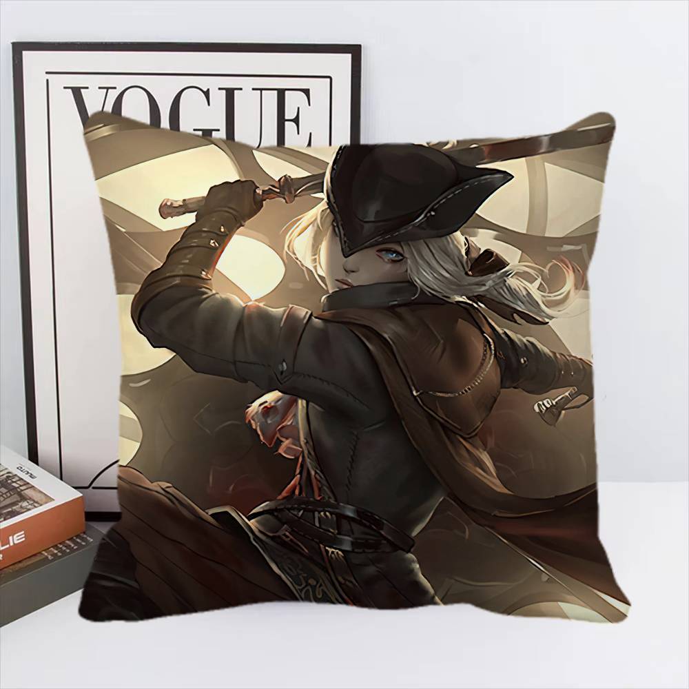 Game Bloodborne Pillow Case Square Pillow Bedroom Sofa Leisure Comfort Cushion Car Living Room Home Decoration
