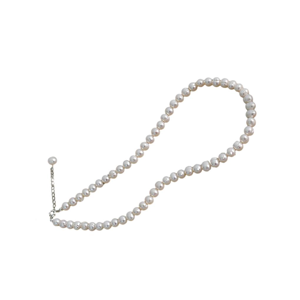 

Freshwater Pearl Chokers Neck Jewelry Fashion Accessory Women Choker 925 Sterling Silver Necklace Gifts for Party 36cm