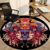 1PC Traditional Design Office Round Rug, Non slip, Soft and Durable Office Rug for Interior Decoration, Perfect for Office