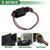 Motoforti Engine Cooling Fan Motor Wiring Harness Cooling Fan Control Module for Dodge Charger Challenger 2009-2021 Plastic No.68050128AA Black