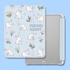 For iPad 2022 Gen10 10.9 Air4 Air5 10.9 Pro11 Pro12.9 Mini6/5/4 with Pencil Holder New High Quality Cute Floral Bunny Pattern iPad Tri-fold Flip Case