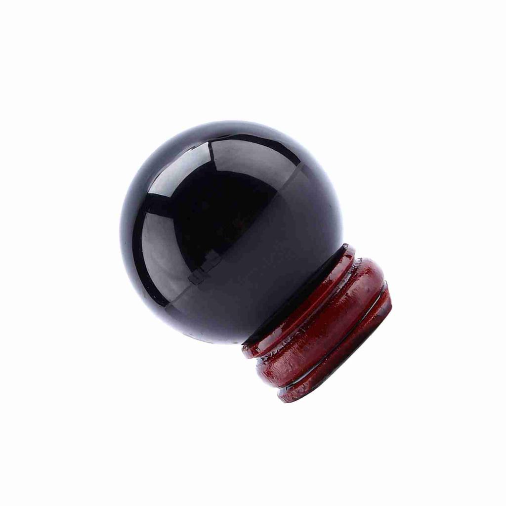 Hot Asian Rare Natural Black Quartz Glass Healing Ball Sphere 40mm+Stand