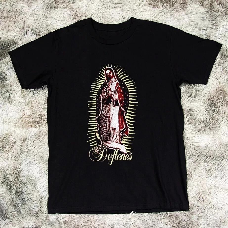 Deftones Virgin Mary Unisex Black 100% Cotton T-shirt Mens Tees Top S-5XL M