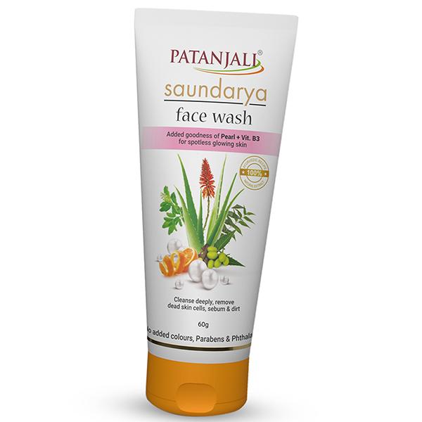 

Cleansing gel, Saundarya Face Wash, Patanjali 60g (43635072) 60g