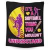 Softball Blanket, Fashion Softball Gifts for Girls Boys Teenagers, Super Soft Warm and Comfortable Throw Blanket for All Season