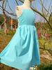 2024 Summer Mother-Daughter Backless Spaghetti Strap Beach Dress