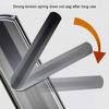 1 Pair Security Door Handle Entry Lever Stainless Steel Lock Panel