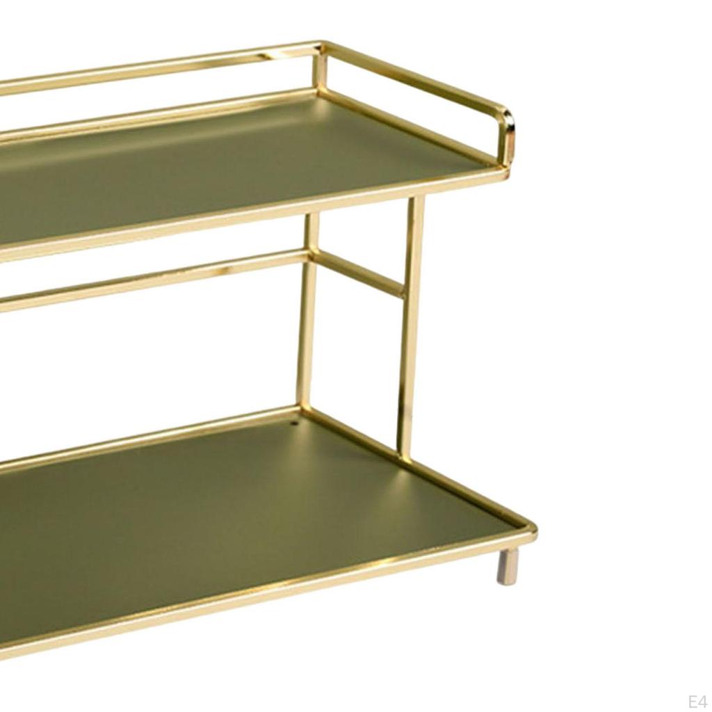 Bathroom Tray,2 Tier Countertop Organizer Cosmetic Holder Standing Shelf, Storage Shelf