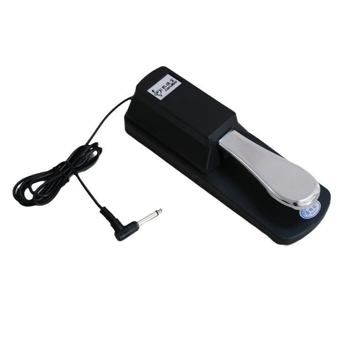 Universal Metal Sustain Pedal for Electronic Keyboards and Synthesizers