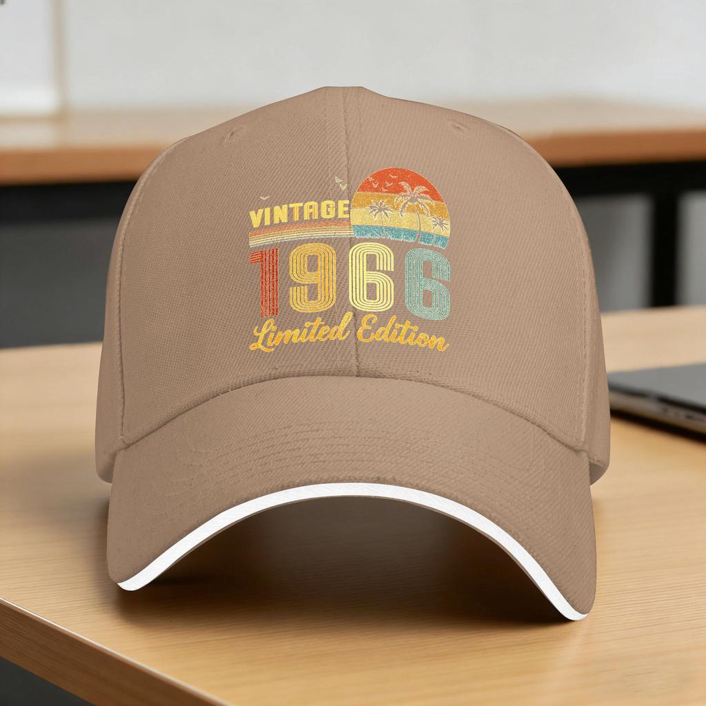 Vintage 1966 Limited Edition Classic 1966 Vintage Sun Baseball Cap Summer Unisex Men Design Trucker Hat Fishing Baseball Caps