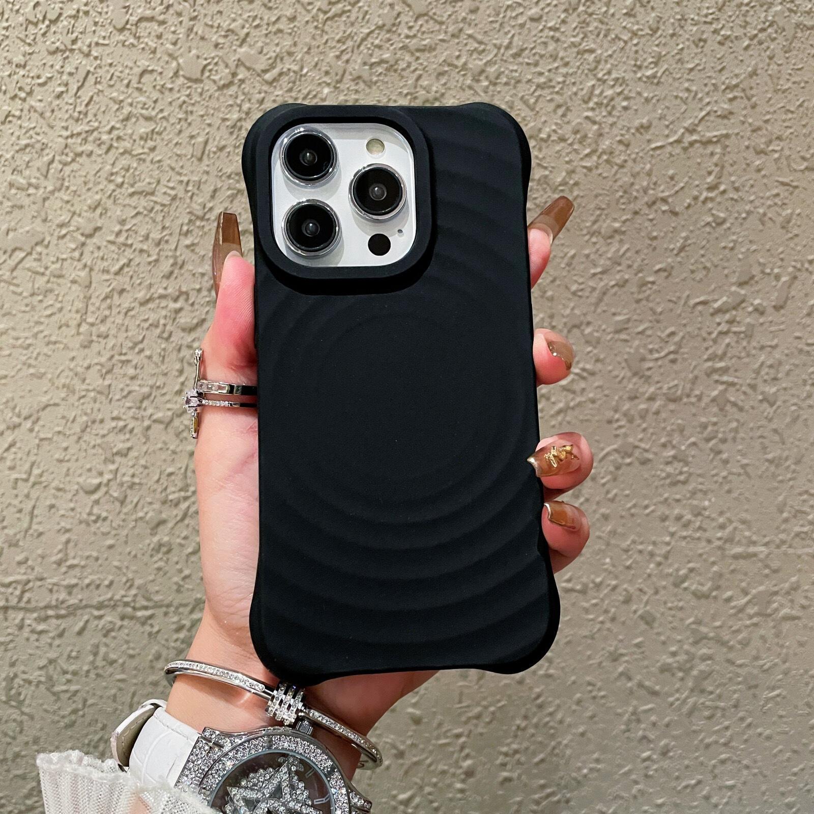 

Подходит для iPhone15promax Wave, чехол для мобильного телефона Apple 14, матовый силиконовый чехол TPU с большим отверстием, полное покрытие 13, мягкая оболочка Apple 11