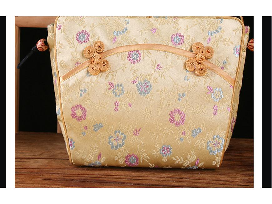 Nanjing Brocade Silk Clutch: Chinese Style Qipao Hanfu Makeup Bag, Coin & Card Holder, Key Pouch