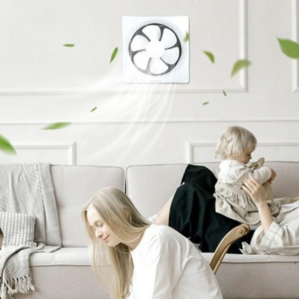 Two-way Wall Exhaust Fan with Power Switch Range Hood Fan Window Mounted Fan Basement