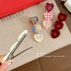 Non Slip Heart Hair Clip Plaid Pattern Button Hair Clip Fashion Plaid Hair Clip  Gifts