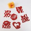 Creative Red Heart Valentine's Day Ornaments DIY PVC Hanging Decorations Love Letter Hanging Swirls Valentines