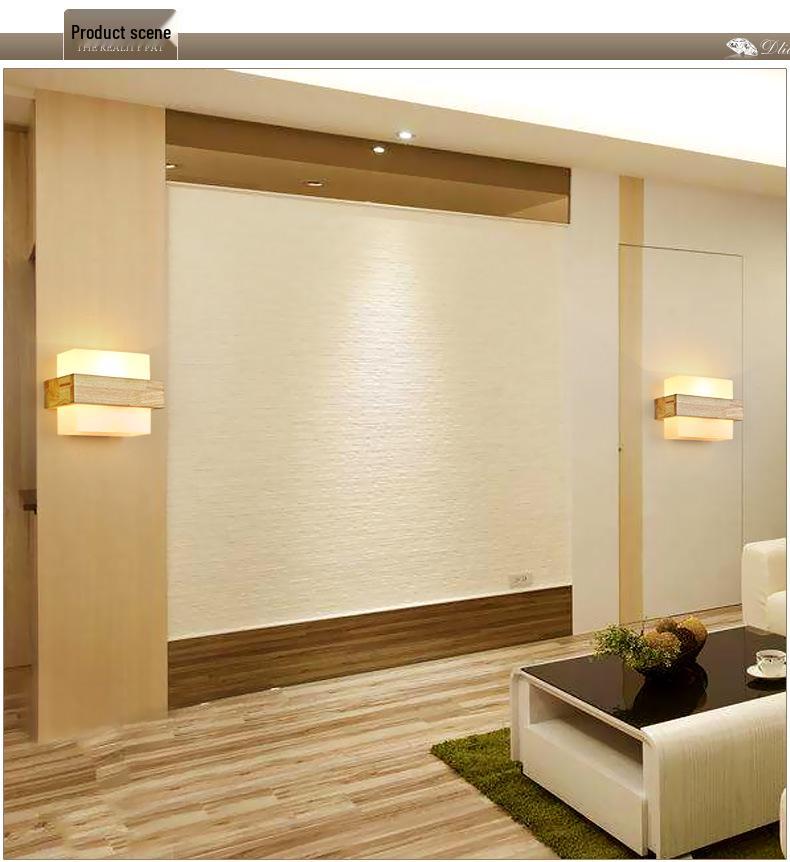 Japanese Minimalist Wooden Wall Lamp for Bedroom, Living Room, or Staircase