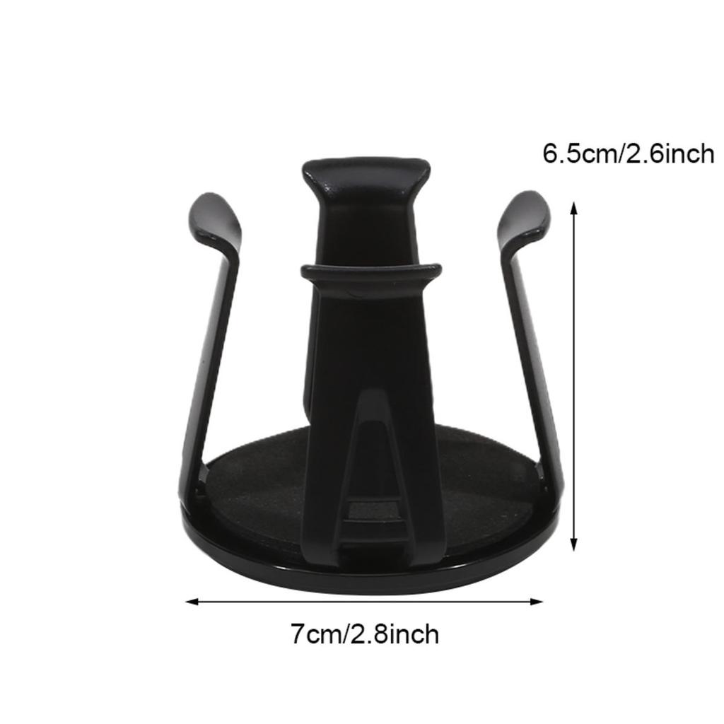 1Pc Black Car Beverage Holder Adhesive Cup Storage Rack Bottle Holder Multifunction Drink Rack Auto Interior Accessories
