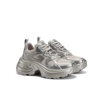 Spring New Platform Silver Dad Shoes Women's Sneakers