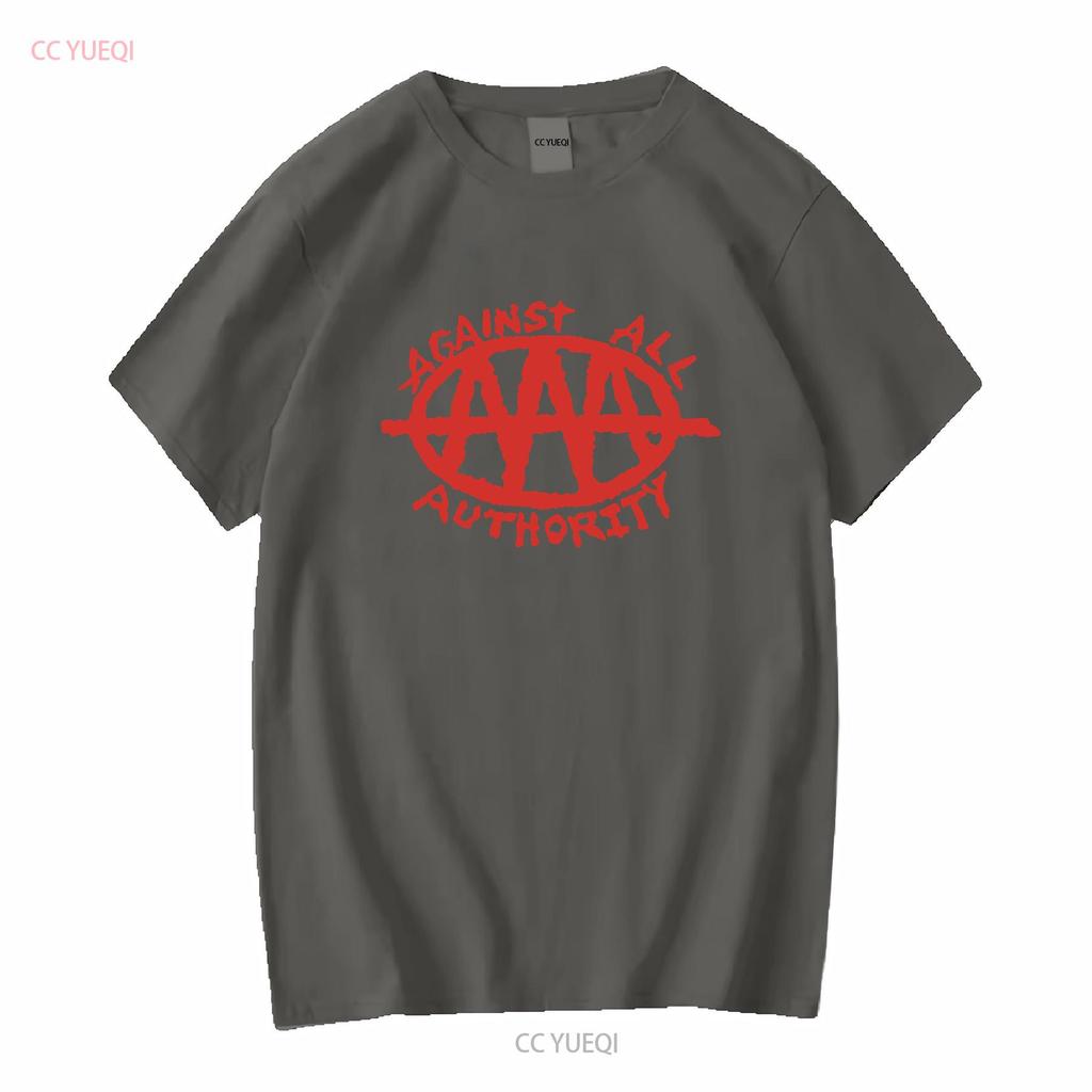 Against All Authority T Shirt Leftover Crack Subhumans MDC Dead Kennedys Crust Punk OI Long or Short Sleeves Vintage Washed