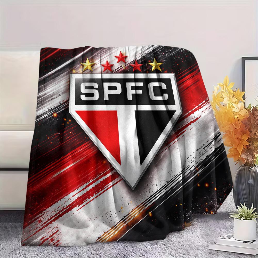 Sao Paulo FC3 Flannel Blanket, High Quality Comfortable for All Seasons, Home Decor, Warmth and Comfort