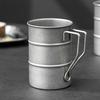 380/500ml Water Cup Stainless Steel Coffee Cup New Beer Mug  for Outdoor Camping Picnic