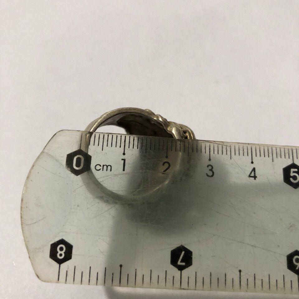 Chinese Tibet Silver Carving Lion Head Statue Ring Decoration Gift Collection