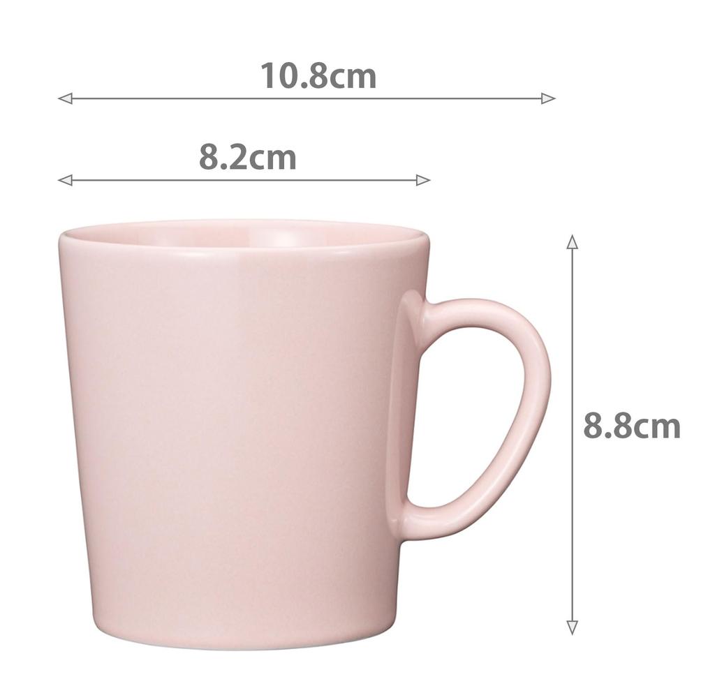 Arabia Mainio 1074341 [Officially Imported] Mug, 0.3L, Pink,