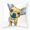 Cute Dog Yorkshire Pug Pillowcase Decoration Cartoon Pug Bedroom Cushion Cover Suitable For Sofa Home Super Soft Cushion Cover