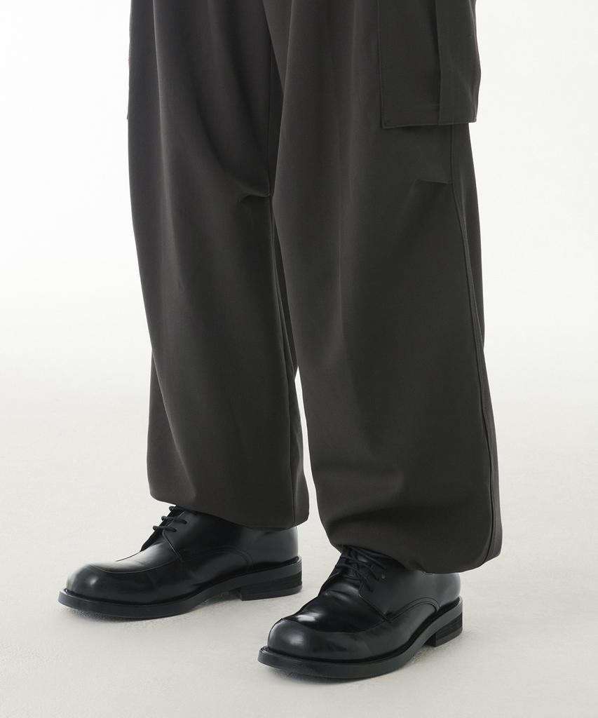 MUSINSA STANDARD Parachute Banding Cargo Slacks [Gunmetal]