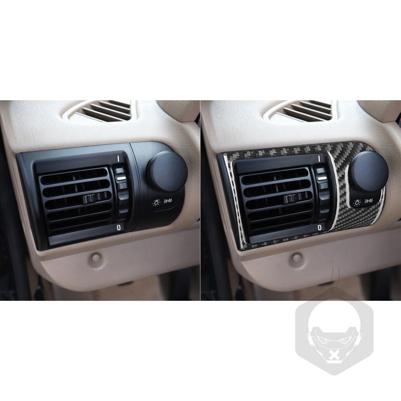 Real Carbon Fiber Car Accessories Driver Dashboard Air Vent Panel Cover Soft Sticker For BMW Z3 E36 1998 1999 2000 2001 2002