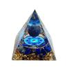Crystal Stone Pyramid Resin Decor: Home, Office, Car Ornaments