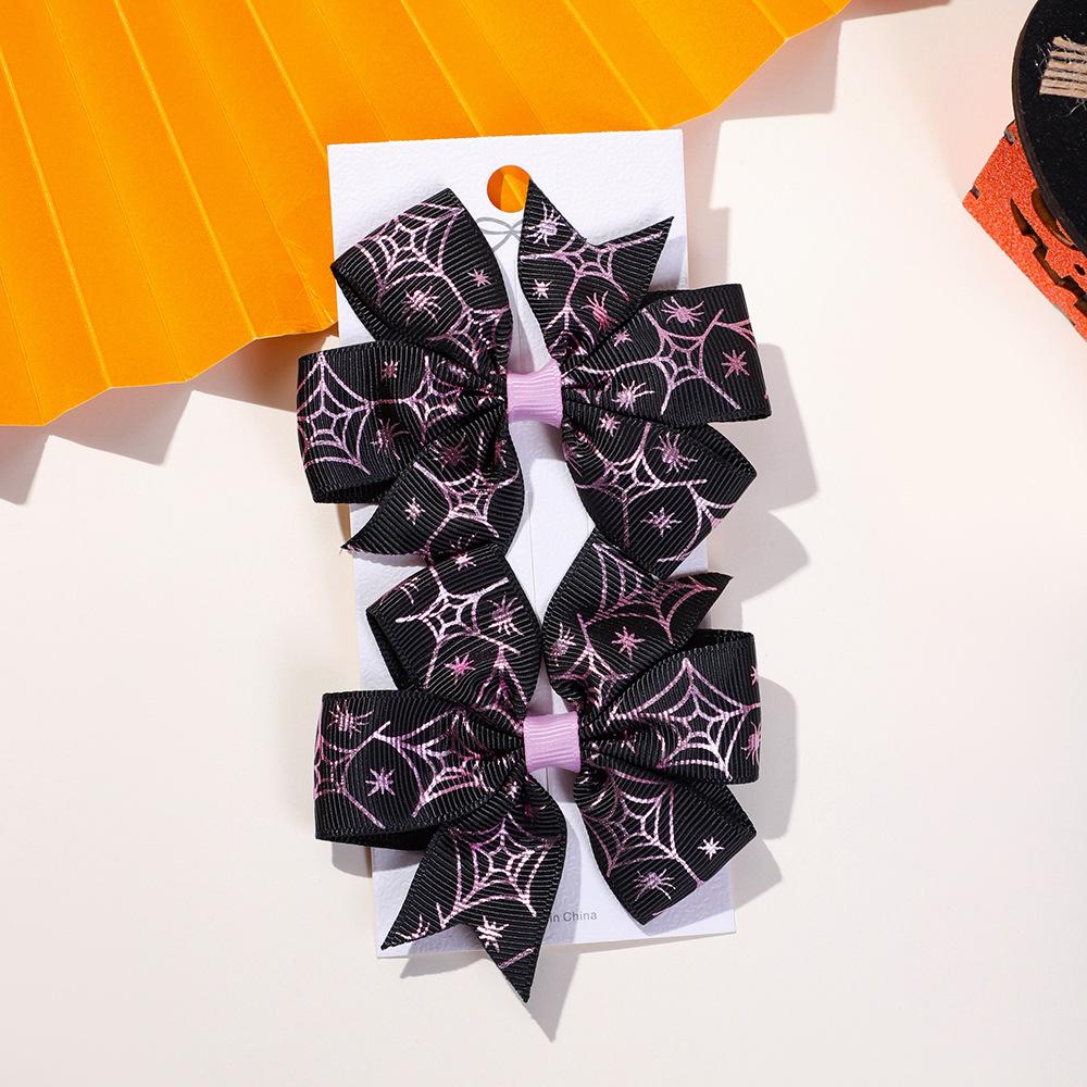 Kids Hair Accessories Set Bat Demon Diablo Halloween Hairpin Party Dress Up 4427