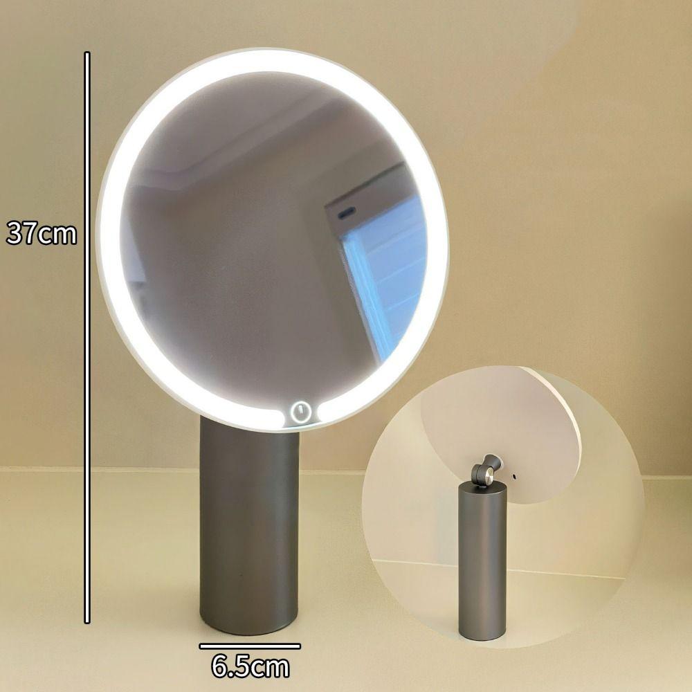 USB Charging LED Makeup Mirror 3 Color Lights Lighted Desktop Mirrors  Makeup Application