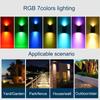 RGB Color Changing or White&Warm Double Color Changing - Solar Stairs Lights Waterproof Wall Lamp for Garden Walkway Fence Solar Powered Lighting