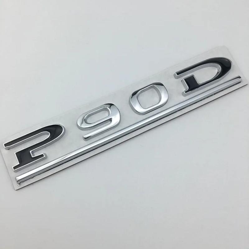P75D P85D P90D Unterstrichene ABS-Buchstaben-Emblem für Model 3 Model X Model S Autostyling Kofferraumemblem Aufkleber Rot Schwarz