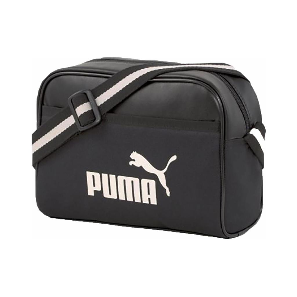 Puma Artificial Leather With Textile Shoulder Bag, Crossbody Bag Regular Unisex Black 078826-01