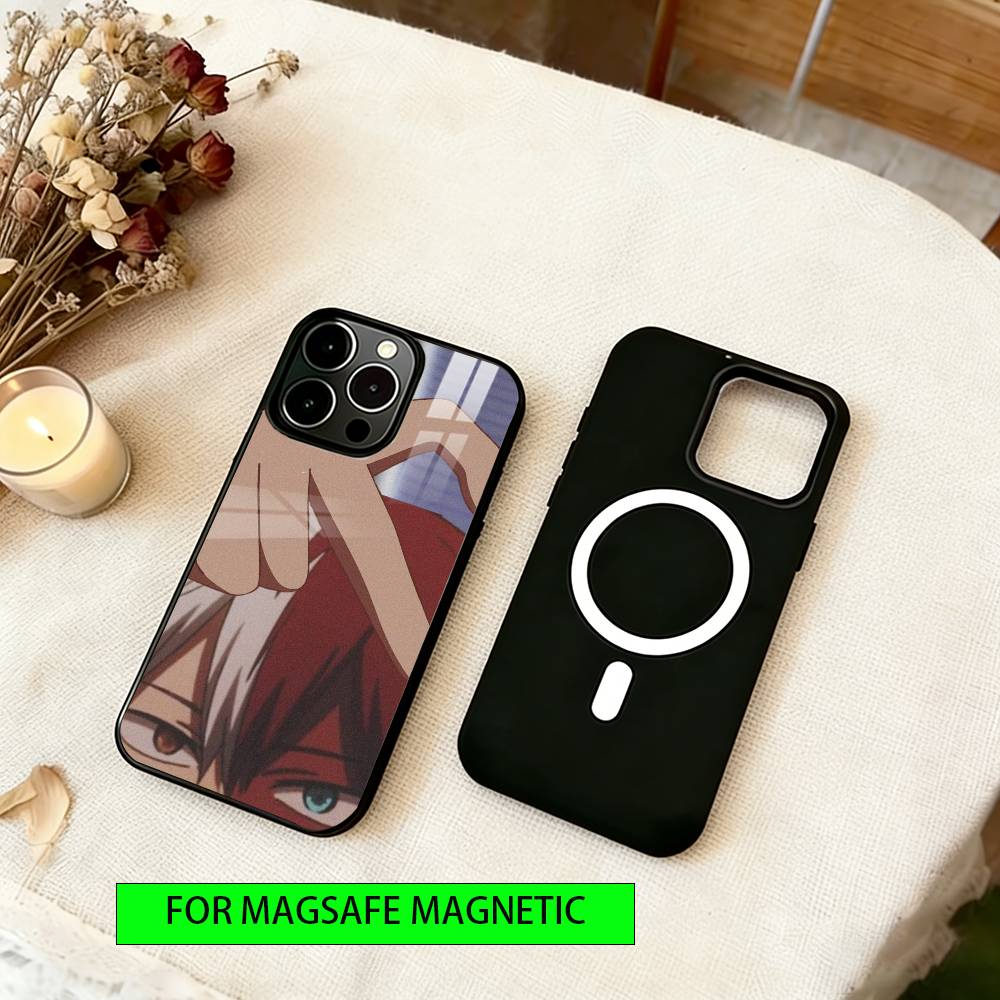 

Shoto Todoroki Phone Case Magnetic with Magsafe Wireless Charging For iPhone17,16,15,14,13,12,11 Plus,Pro iPhone15Plus