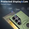 For Samsung Galaxy S24 Ultra Magnetic Case Ring Kickstand PC+TPU Phone Cover
