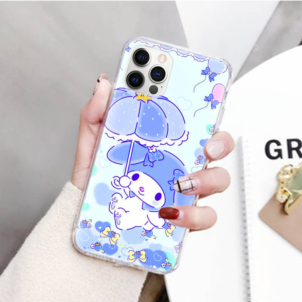 JZ20 My Melody Transparent Case for Samsung A04 A14 A23 M33 M53 Realme 10 9 C35 C55 VIVO Y02 X80 Infinix Hot 30 Note 11 Tecno Spark 8P Pro