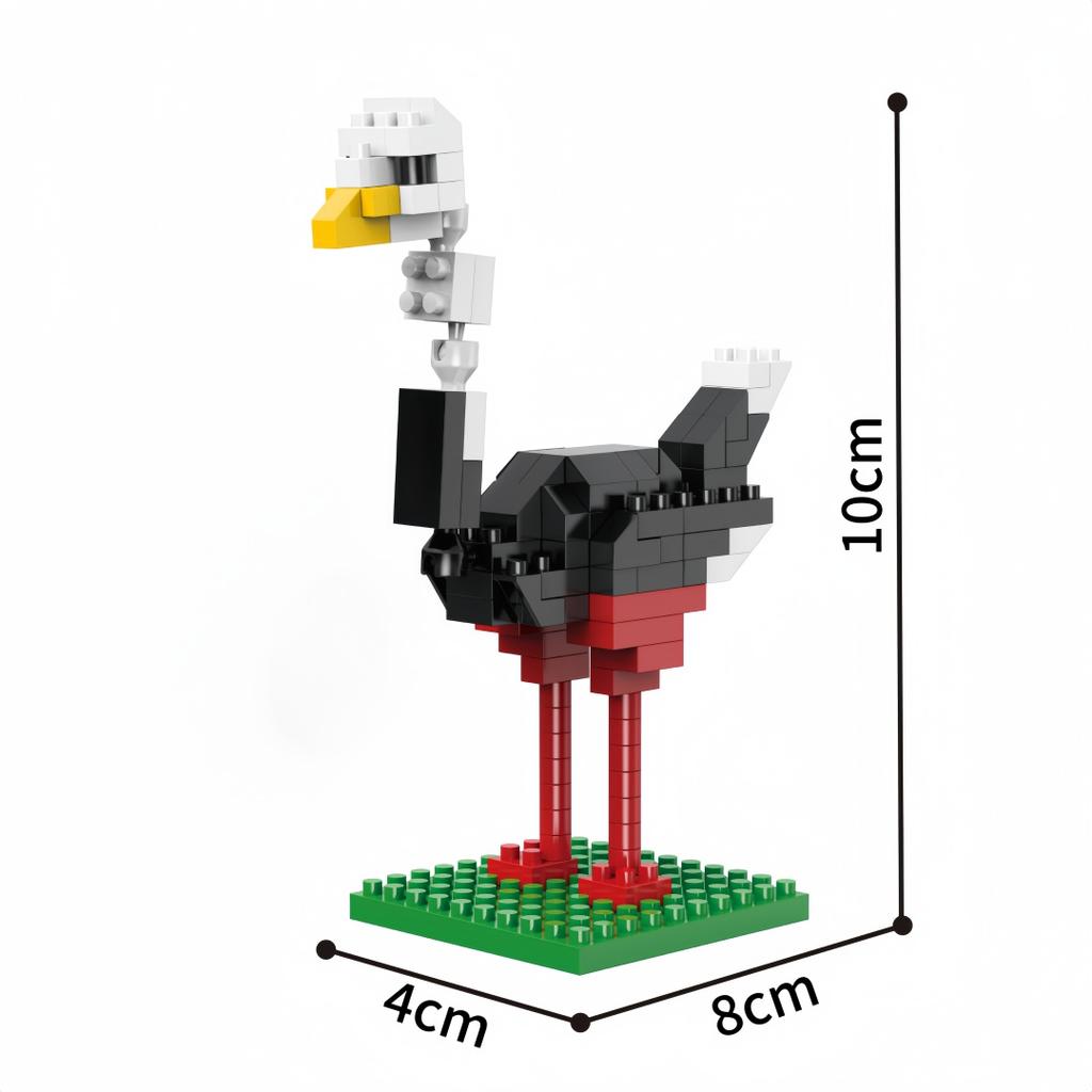 KNEW BUILT 3D Pet Micro Mini Building Block Toy-ToucanPelicanRoosterSeagullMacaw-Fun & Educational GiftKids Favorite Animal
