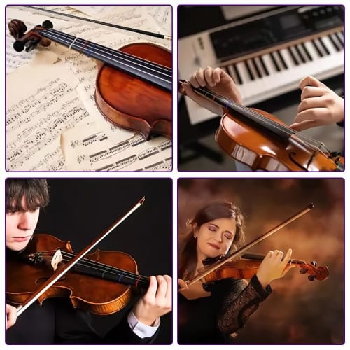 KDSSYFT Fretboard Stickers, 9 Rolls, Finger Markers for Cello and Violin, Finger Stickers for Learners, Fretboard Position Guide for Beginners (3mm Wi