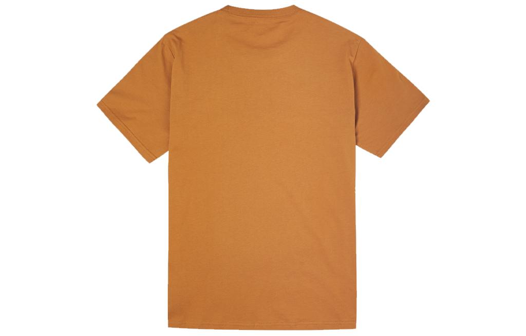 Men's Converse T-Shirts Men's Orange Crew Neck Moderate Straight Fit