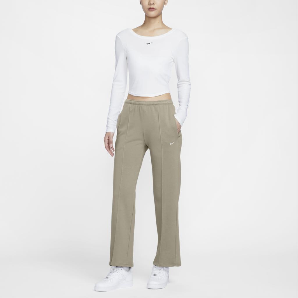 Nike Sportswear Chill Terry Casual Pants Women Bottoms Light-Army-Green Sail HF6459-320